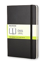 Notatnik Moleskine L duży (13x21cm) Czysty Czarny Twarda oprawa (Moleskine Plain Notebook Large Hard Black) - 9788883701146