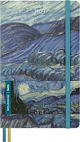 Kalendarz Moleskine 2027 12M Van Gogh MOMA rozmiar L (duży 13x21 cm) Gwiaździsta Noc Tygodniowy Twarda Oprawa(Moleskine Limited Edition Van Gogh MOMA Daily Notebook/Planner 2027 Starry Night Large Hard Cover) - 8056711514161