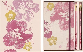 Moleskine Sakura Zestaw Notatniki Blossom L duży (13x21cm)+Zeszyt Cahier Journal L (13x21cm)+2x Ołówki (Moleskine Limited Edition Sakura Box, Blossom Notebooks+Cahier Journal+2 Blackwing Pencils)-8056999278656