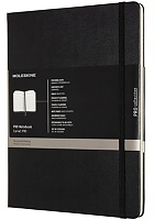 Notatnik Profesjonalny Moleskine PRO XL extra duży (19x25 cm) Czarny Twarda oprawa 192 strony (Moleskine PRO Notebook Black Extra Large Hard Cover) 192 pages - 8058647620800