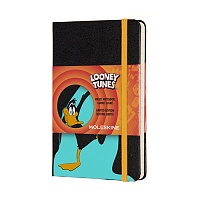 Notatnik Moleskine Kaczor Duffy z serii Zwariowane Melodie P kieszonkowy (9x14cm) w Linie Twarda oprawa  (Moleskine Looney Tunes Limited Edition Notebook - Daffy Duck) - 8058647621081