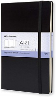 ALBUM MOLESKINE JAPOŃSKI L(13X21CM)HARMONIJKOWY CIĄG KARTEK,CZARNA,TWARDA, 48STR - 9788862933094
