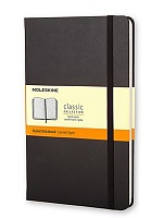 Notatnik Moleskine L duży (13x21cm) w Linie Czarny Twarda oprawa (Moleskine Ruled Notebook Large Hard Black) - 9788883701122