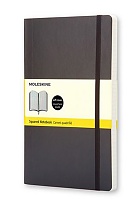 Notatnik Moleskine L duży (13x21cm) w Kratkę Czarny Miękka oprawa (Moleskine Sqaured Notebook Large Soft Black) - 9788883707186