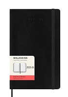 Kalendarz Moleskine 2025-2026 18-miesięczny rozmiar L (duży 13x21 cm) Dzienny Czarny Miękka oprawa (Moleskine Daily Notebook Diary/Planner 2025/26 Large Black Soft Cover) - 8056999275372