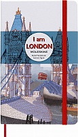 Notatnik Moleskine Jestem Londyn L duży (13x21 cm) w Linie Twarda Biała Płócienna okładka (Moleskine Limited Edition I Am London Large Ruled White Hard Cover) - 8058341710265