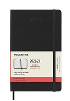 Kalendarz Moleskine 2022-2023 18-miesięczny rozmiar L (duży 13x21 cm) Dzienny Czarny Twarda oprawa (Moleskine Daily Notebook Diary/Planner 2022/23 Large Black Hard Cover) - 8056598851045