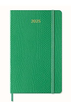 Kalendarz Moleskine 2025 12M rozmiar L (duży 13x21 cm) Tygodniowy sztuczna Skóra Węża Zielony Miękka Wegańska Oprawa w Pudełku (Moleskine 2025 Precious and Ethical Weekly Diary/Planner Box 12M Mamba Green Soft Cover) - 8056999271749