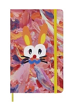 Moleskine Rok Królika duży (13x21 cm) w Linie Twarda Różowa Oprawa zaprojektowana przez Angel Chen (Moleskine Year of Rabbit by Angel Chen Ruled Large Hard Cover) - 8056598855500