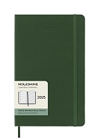 Kalendarz Moleskine 2025 12M rozmiar L (duży 13x21 cm) Tygodniowy Zielony Mirt Twarda oprawa (Moleskine Weekly Notebook Diary/Planner 2025 Large Myrtle Green Hard Cover) - 8056999270711