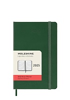 Kalendarz Moleskine 2025 12M rozmiar P (kieszonkowy 9x14 cm) Dzienny Zielony Mirt Twarda oprawa (Moleskine Daily Notebook Diary/Planner 2025 Pocket Myrtle Green Hard Cover) - 8056999270759