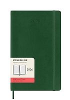 Kalendarz Moleskine 2026 12M rozmiar L (duży 13x21 cm) Dzienny Zielony Mirt Miękka oprawa (Moleskine Daily Notebook Diary/Planner 2026 Large Myrtle Green Soft Cover) - 8056999275594