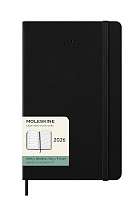 Kalendarz Moleskine 2026 12M rozmiar L (duży 13x21 cm) Tygodniowy Czarny Twarda oprawa (Moleskine Weekly Notebook Diary/Planner 2026 Large Black Hard Cover) - 8056999274689