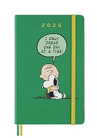 Kalendarz Moleskine 2026 12M Fistaszki Peanuts Charlie i Snoopy rozmiar L (duży 13x21 cm) Dzienny Zielony Twarda oprawa (Moleskine Limited Edition Peanuts Daily Notebook/Planner 2026 Large Green Hard Cover) - 8056999277154