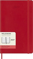 Kalendarz Moleskine 2027 12M rozmiar L (duży 13x21 cm) Dzienny Czerwony/Szkarłatny Miękka oprawa (Moleskine Daily Notebook Diary/Planner 2027 Large Scarled Red Soft Cover) - 8056999279400