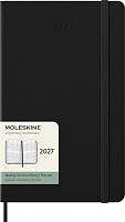 Kalendarz Moleskine 2027 12M rozmiar L (duży 13x21 cm) Wertykalny Tygodniowy Czarny Twarda oprawa (Moleskine Weekly Vertical Diary/Planner 2027 Large Black Hard Cover) - 8056999275358