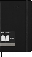 Kalendarz Moleskine 2027 12M PRO rozmiar L (duży 13x21 cm) Wertykalny Tygodniowy Czarny Twarda oprawa (Moleskine Weekly Vertical 2027 PRO Planner Large Black Hard Cover) - 8056999279479