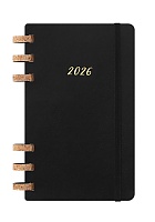 Kalendarz Moleskine 2026 12M rozmiar L (duży 13x21 cm) na Spirali Tygodniowy i Miesięczny Czarny Miękka oprawa (Moleskine Weekly and Monthly Planner 2026 Large Remake Midnight Soft Cover) - 8056999276478