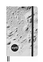 Notatnik Moleskine NASA L duży (13x21 cm) w Linię Szara z motywem Księżyca Twarda oprawa (Moleskine NASA Inspired Limited Edition Notebook Ruled Large Hard Cover) - 8056999277628