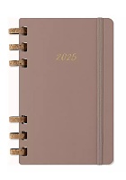 Kalendarz Moleskine 2025 12M rozmiar L (duży 13x21 cm) na Spirali Tygodniowy i Miesięczny Beżowy Migdałowy Twarda oprawa (Moleskine Weekly and Monthly Planner 2025 Large Crush Almond) - 8056999271527