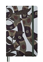 Notatnik Moleskine Rok Węża L duży (13x21 cm) w Linię Materiałowa Szara w Liście Twarda oprawa (Moleskine Year of the Snake Leaves Limited Edition Notebook Ruled Large Hard Cover) - 8056999276294