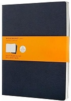 Zeszyty notatniki ekstra duże [19x25 cm.] Cahier w linię, kolor indygo, w zestawie 3 sztuki (Moleskine Cahiers Set of 3 Ruled Journals) - 9788862931106