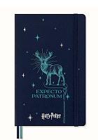 Notatnik Moleskine Harry Potter Expecto Patronum (duży 13x21) w Linie Granatowy Fluorescencyjny Twarda oprawa (Moleskine Harry Potter Expecto Patronum with glow effect Limited Edition Notebook Ruled Large Hard Cover) - 8056999272180