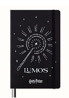 Notatnik Moleskine Harry Potter Lumos (duży 13x21) w Linie Czarny Fluorescencyjny Twarda oprawa (Moleskine Harry Potter Lumos with glow effect Limited Edition Notebook Ruled Large Hard Cover) - 8056999272777