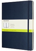 Notatnik Moleskine XL ekstra duży (19x25 cm) Czysty Szafirowy / Granatowy Twarda oprawa (Moleskine Plain Notebook Extra Large Hard Sapphire Blue) - 8055002855136