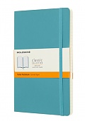 Notatnik Moleskine L duży (13x21cm) w Linie Turkusowy Miękka oprawa (Moleskine Ruled Notebook Large Soft Reef Blue) - 8058341715505