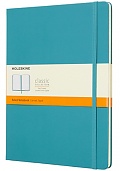 Notatnik Moleskine XL ekstra duży (19x25 cm) w Linie Turkusowy Miękka oprawa (Moleskine Ruled Notebook Extra Large Soft Reef Blue) - 8058341715543