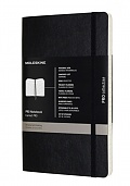 Notatnik Profesjonalny Moleskine PRO L duży (13x21 cm) Czarny Miękka oprawa 192 stron (Moleskine PRO Notebook Black Large Soft Cover 192 pages) - 8058647620787