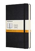 Notatnik Moleskine L duży (13x21cm) Gruby (400 stron) w Linię Czarny Miękka oprawa (Moleskine Expanded Ruled Notebook 400 Pages Large Black Soft Cover) - 8058647628042