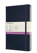 Notatnik Moleskine L duży (13x21cm) w Linie-Czysty Szafirowy / Granatowy Twarda oprawa (Moleskine Ruled-Plain Notebook Large Hard Sapphire Blue) - 8056420852967