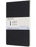 Szkicownik Moleskine Art Sketch Pad Album duży L (13x21 cm) Otwierany do Góry Czarny Miękka oprawa (Moleskine Art Sketch Pad Large Black Soft Cover) - 8058647626826