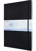 Szkicownik Blok do Akwareli Moleskine Watercolour Akwarele 200 g/m² bardzo duży A3 (27,9x42 cm) Czarny Twarda oprawa (Moleskine Watercolour Notebook A3 Black Hard Cover) - 8058647626765