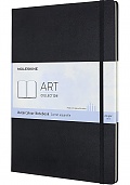 Szkicownik Blok do Akwareli Moleskine Watercolour Akwarele 200 g/m² bardzo duży A4 (21x29,7 cm) Czarny Twarda oprawa (Moleskine Watercolour Notebook A4 Black Hard Cover) - 8058647626758