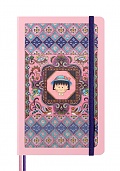 Notatnik Moleskine Sakura Momoko Maruko L duży (13x21 cm) w Linię Holograficzna Różowa Twarda oprawa (Moleskine Sakura Momoko Limited Edition Notebook Ruled Large Lenticular Pink Hard Cover) - 8056999271633