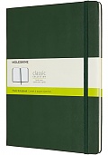 Notatnik Moleskine XL ekstra duży (19x25 cm) Czysty Zielony Mirt Twarda oprawa (Moleskine Plain Notebook Extra Large Hard Myrtle Green) - 8058647629117