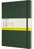 Notatnik Moleskine XL ekstra duży (19x25 cm) w Kratkę Zielony Mirt Twarda oprawa (Moleskine Squared Notebook Extra Large Hard Myrtle Green) - 8058647629124