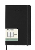Kalendarz Moleskine 2026-2027 18-miesięczny rozmiar L (duży 13x21 cm) Horyzontalny Tygodniowy Czarny Twarda oprawa (Moleskine Weekly Horizontal Notebook Diary/Planner 2026/27 Large Black Hard Cover) - 8056999279929