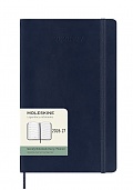 Kalendarz Moleskine 2026-2027 18-miesięczny rozmiar L (duży 13x21 cm) Tygodniowy Niebieski Ciemny/ Szafirowy Miękka oprawa (Moleskine Weekly Notebook Planner 2026/27 Large Soft Sapphire Blue Cover) - 8056999279813