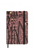 Notatnik Moleskine Sakura P kieszonkowy (9x14 cm) w Linie Brązowy z grafiką Kosuke Tsumury (Moleskine Sakura Limited Edition Notebook Ruled Pocket Kosuke Tsumura Hard Cover) - 8056598855494