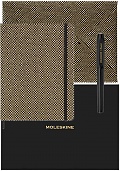 Moleskine Shine Złoty Zestaw Kolekcjonerski Pióro wieczne, Kalendarz bez Dat i Koperta w prezentowym pudełku (Shine Collector's Box Undated Weekly Planner, Envelope, Kaweco Fountain Pen, Gold) - 8056598858907