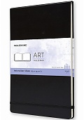 Szkicownik Blok do Akwareli Moleskine Watercolour Akwarele 200 g/m² A4 (21x29,7 cm) Otwierany do Góry Czarny Twarda oprawa (Moleskine Watercolour Notebook A4 Black Hard Cover) - 9788862931946