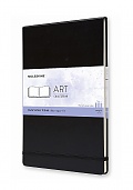 Szkicownik Blok do Akwareli Moleskine Watercolour Akwarele 200 g/m² duży L (13x21 cm) Otwierany do Góry Czarny Twarda oprawa (Moleskine Watercolour Notebook Large Black Hard Cover) - 9788883705625