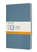 Zestaw 3 zeszytów Moleskine Cahier L duże (13x21 cm) w Linie Niebieskie Brisk Miękka oprawa (Moleskine Cahiers Large Brisk Blue Set of 3 Ruled Journals) - 8058647629599
