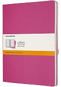 Zestaw 3 zeszytów Moleskine Cahier XL ekstra duże (19x25 cm) w Linie Różowe Kinetic Miękka oprawa (Moleskine Cahiers Extra Large Kinetic Pink Set of 3 Ruled Journals) - 8058647629667