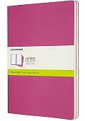 Zestaw 3 zeszytów Moleskine Cahier XL ekstra duże (19x25 cm) Czyste Różowe Kinetic Miękka oprawa (Moleskine Cahiers Set of 3 Plain Journals Kinetic Pink Soft Cover) - 8058647629698