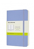 Notatnik Moleskine P kieszonkowy (9x14 cm) Czysty Niebieska Hortensja Miękka oprawa (Moleskine Plain Notebook Pocket Soft Hydrangea Blue) - 8056420850925